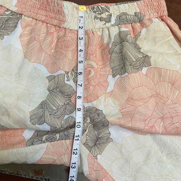 Joan Vas New York Linen Trousers Floral print size M - Picture 10 of 12